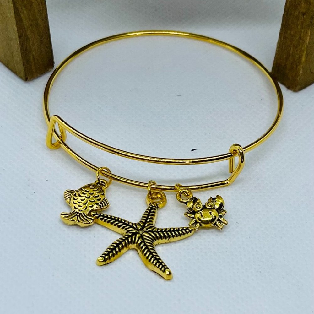Sea Themed Bangle Bracelet